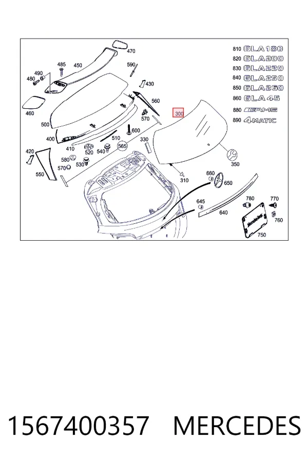 Скло ляди Mercedes A1567400357 ціна, від 425.32 USD