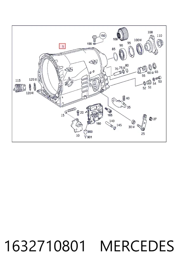 Корпус коробки передач АКПП/КПП Mercedes A1632710801 ціна, від 71.75 USD
