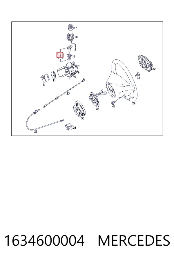  Mercedes A1634600004 ціна, від 76.02 USD