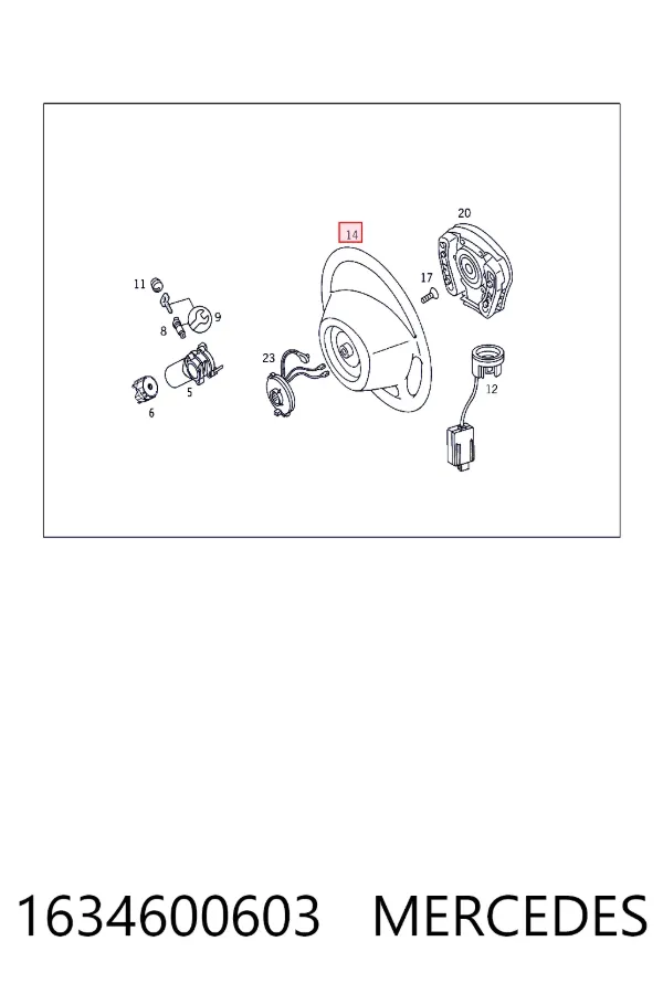 A1634600603 Mercedes Рульове колесо