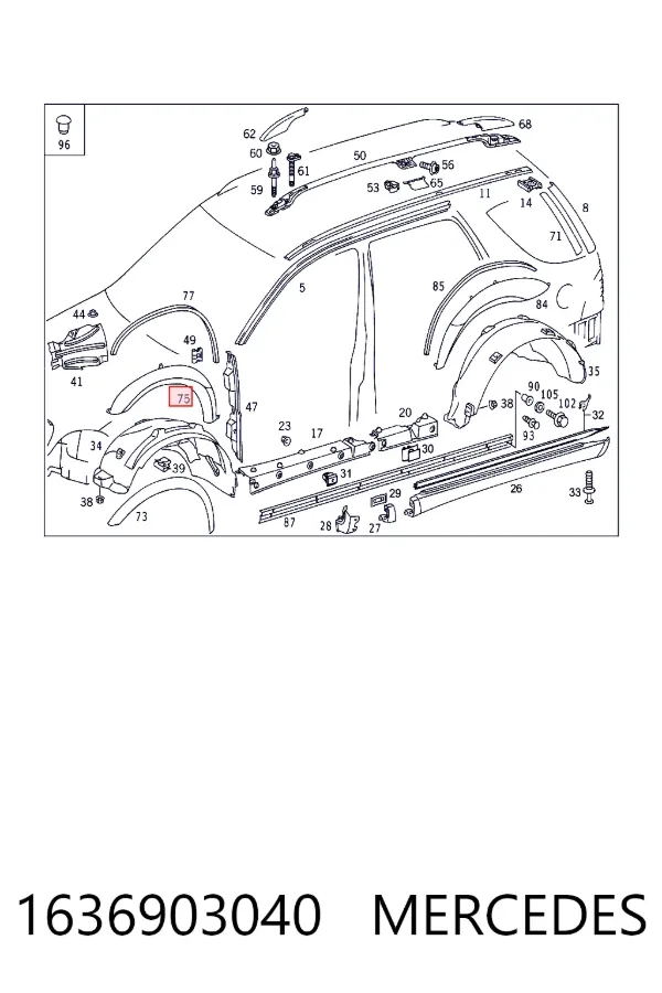  A1636903040 Mercedes