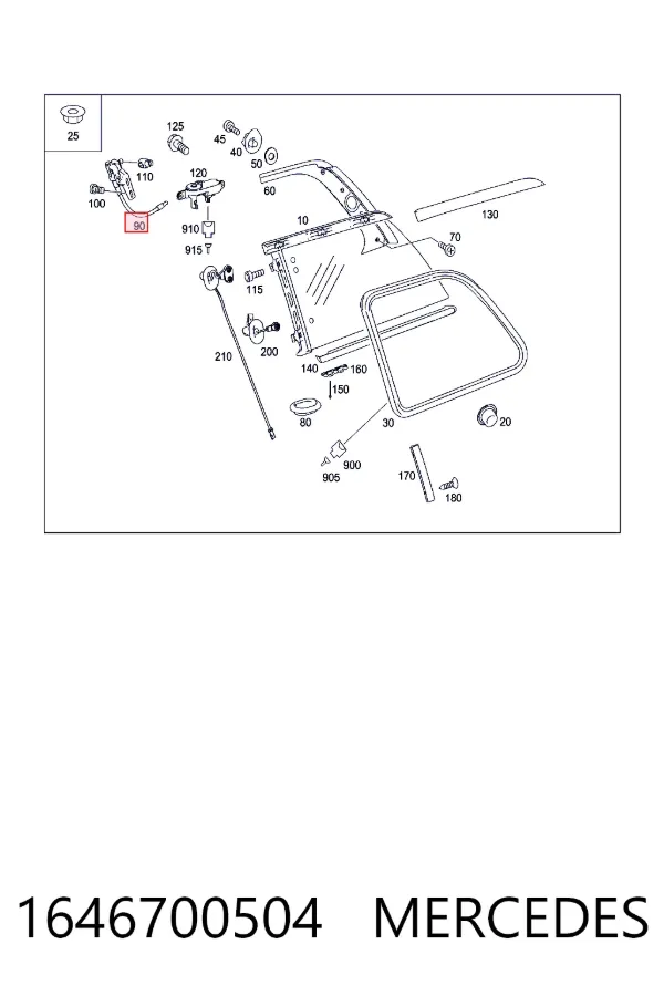 A1646700504 Mercedes 