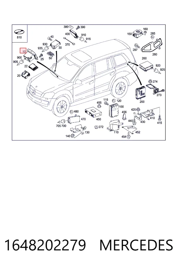 Магнітола (радіо AM/FM) Mercedes A1648202279 ціна, від 126.69 USD