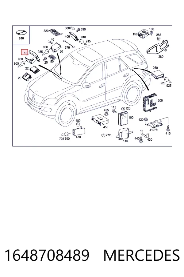 Магнітола (радіо AM/FM) Mercedes A1648708489 ціна, від 126.69 USD