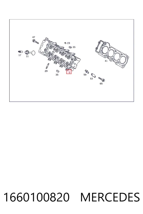 Головка двигуна Mercedes A1660100820 ціна, від 83.05 USD