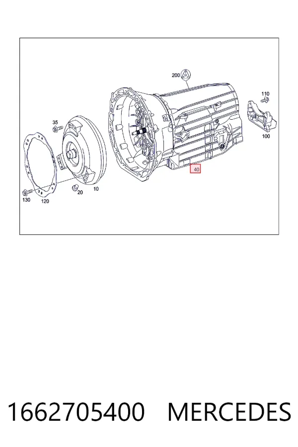 Коробка передач автомат Mercedes A1662705400 ціна, від 820.93 USD