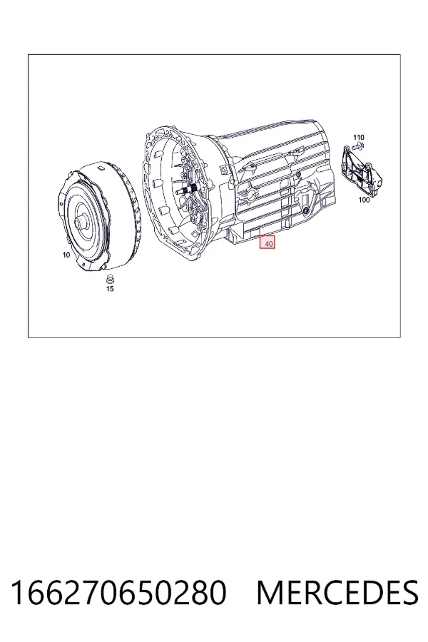 Коробка передач автомат Mercedes A1662706502 ціна, від 1977.40 USD