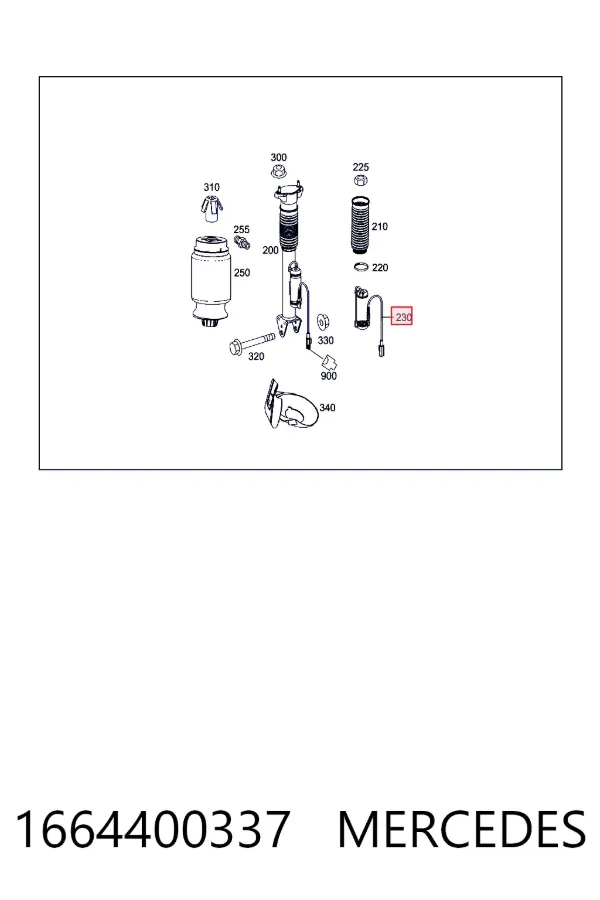 Купити A1664400337 Mercedes 