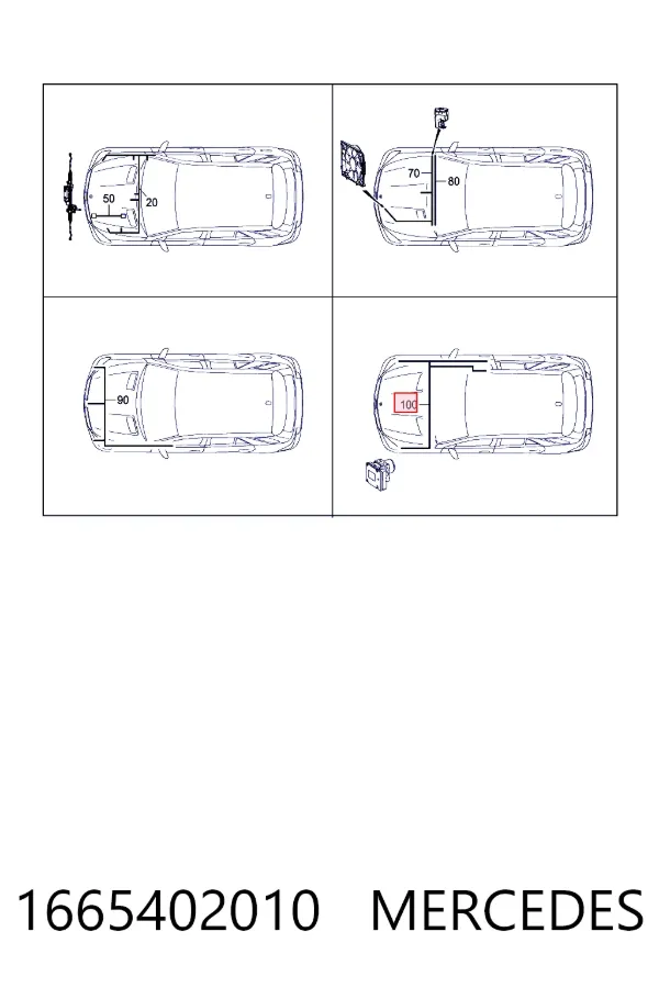 Купити A1665402010 Mercedes 
