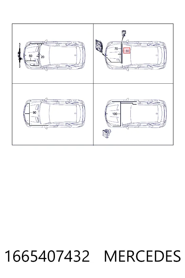 Купити A1665407432 Mercedes 