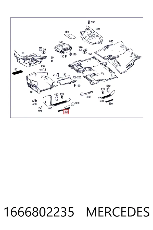  Mercedes A1666802235 ціна, від 84.65 USD