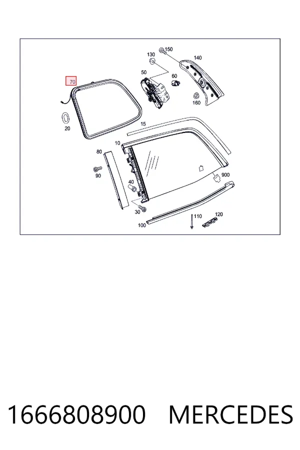 A1666808900 Mercedes 