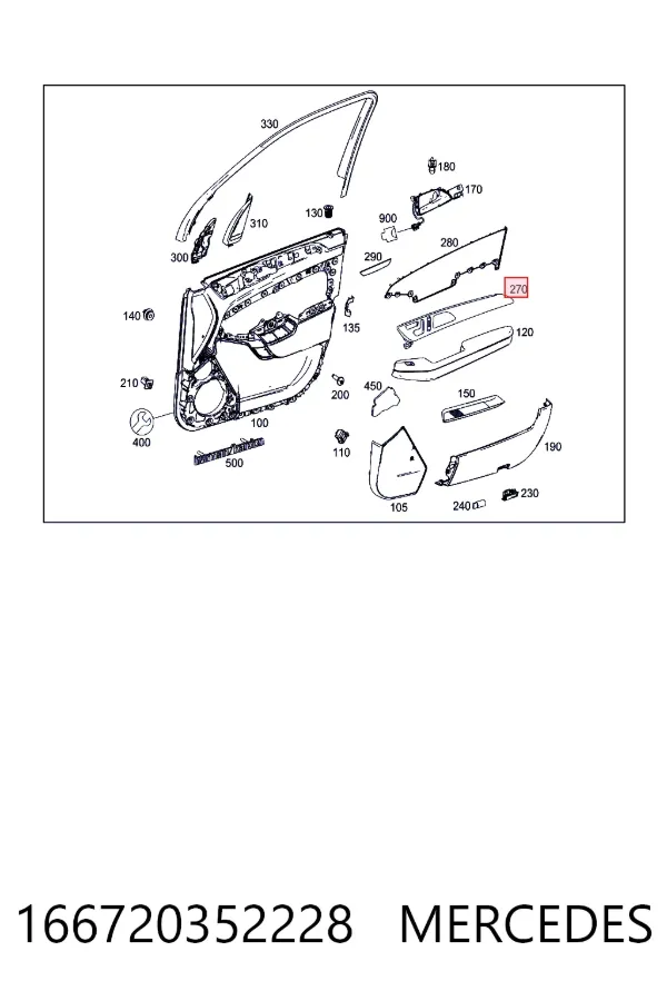  Mercedes A1667203522 ціна, від 84.65 USD