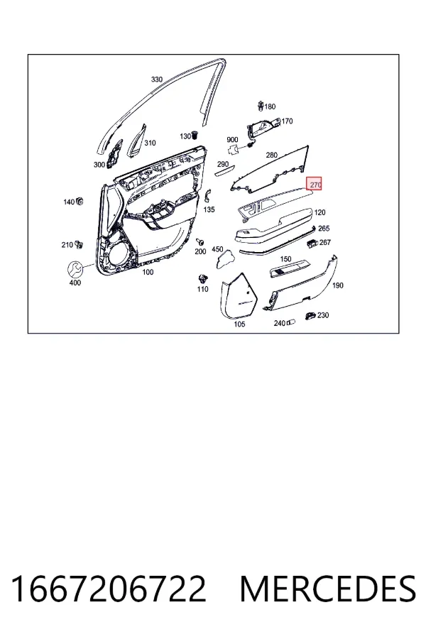  Mercedes A1667206722 ціна, від 580.36 USD