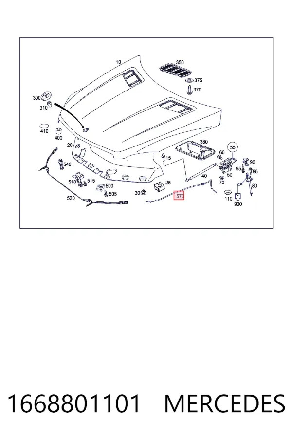  Mercedes A1668801101