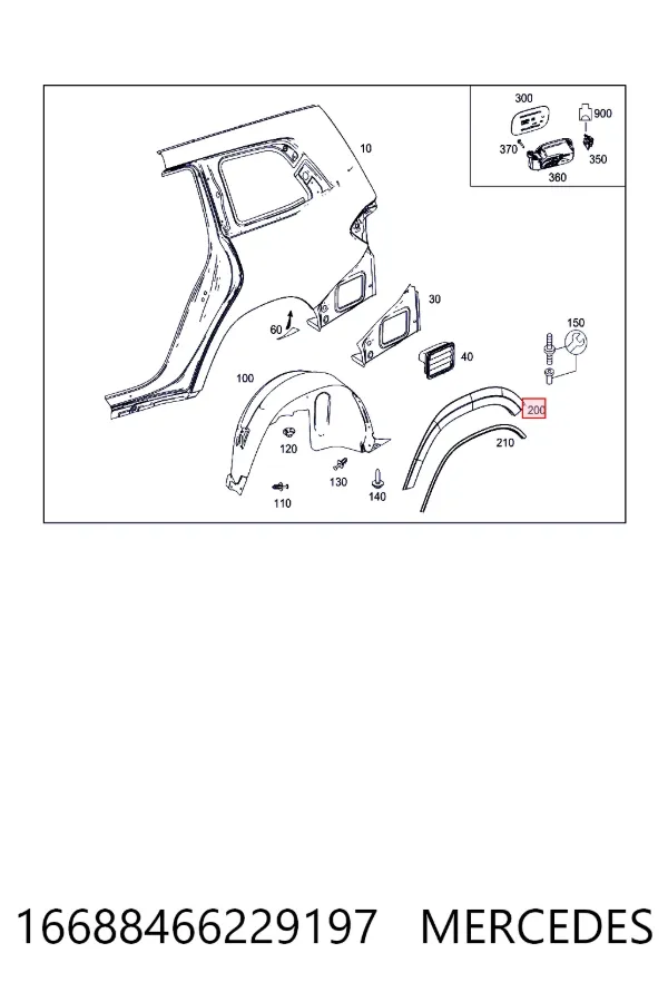  Mercedes A1668846622