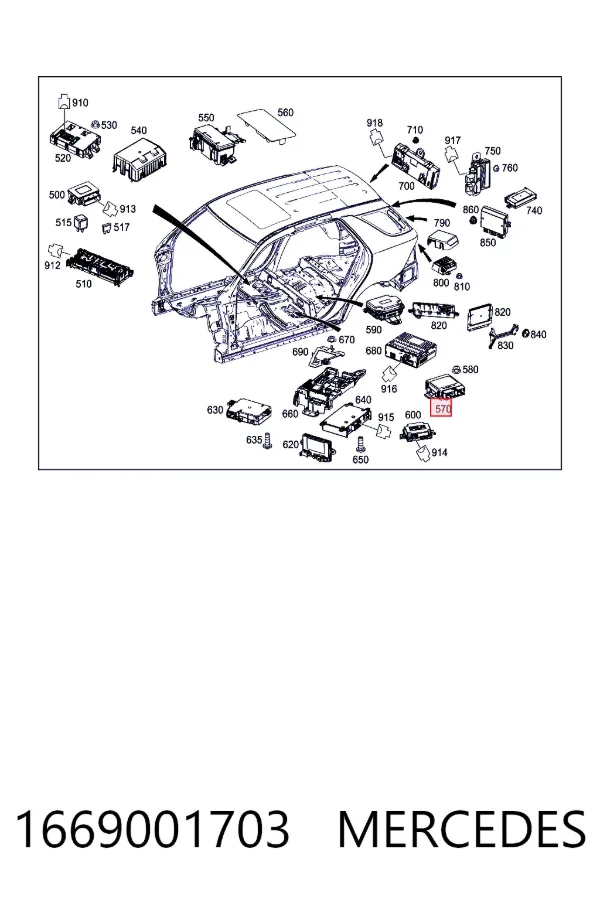 A1669001703 Mercedes 