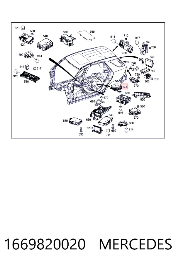  A1669820020 Mercedes