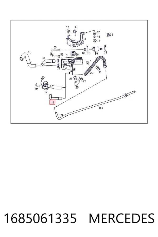  Mercedes A1685061335 ціна, від 5.70 USD