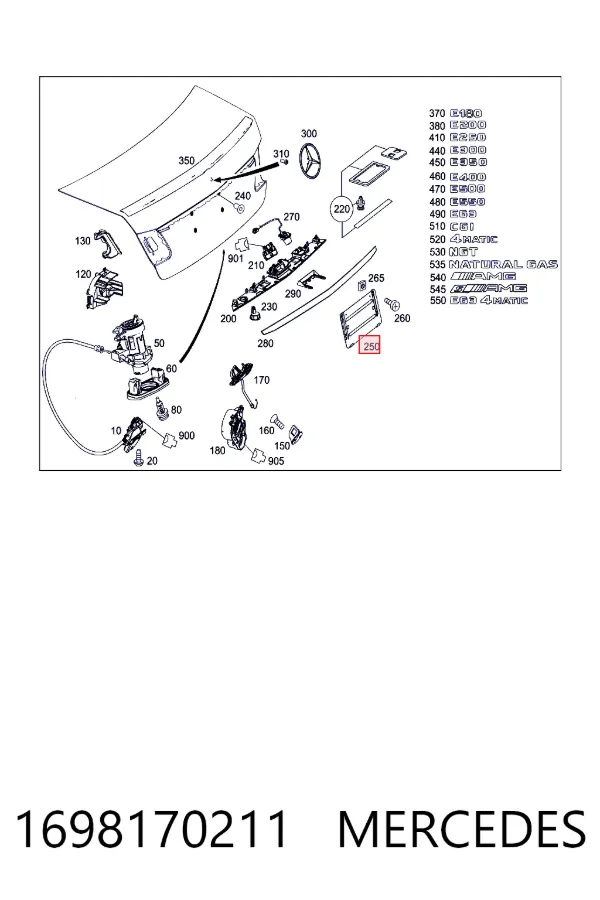  Mercedes A1698170211