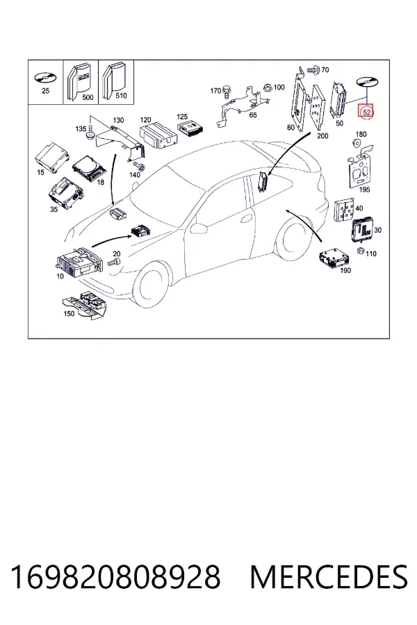  Mercedes A1698208089