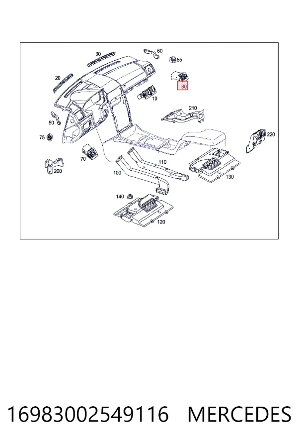 A1698300254 Mercedes 