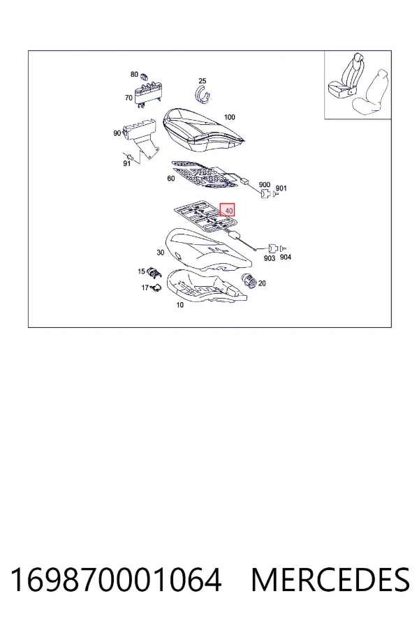  Mercedes A1698700010 ціна, від 73.26 USD