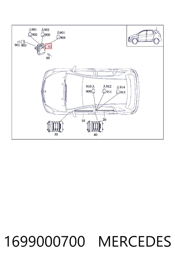 Купити A1699000700 Mercedes 