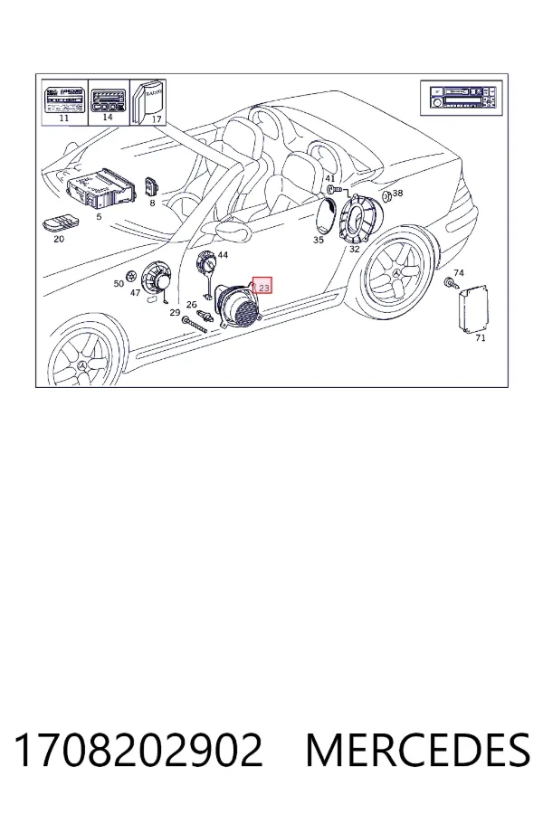 A1708202902 Mercedes 