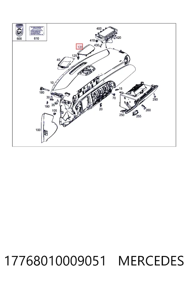A1776801000 Mercedes 