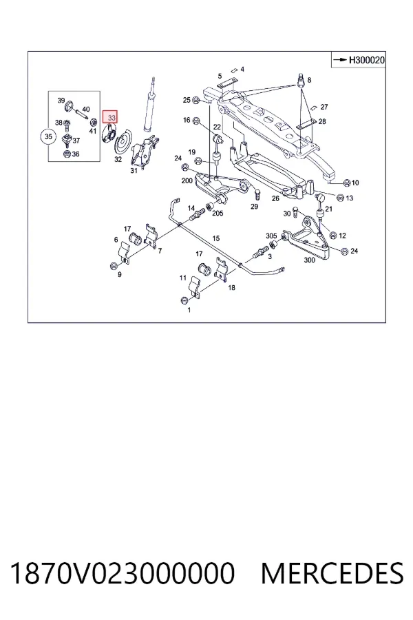 Маточина переднього колеса Mercedes Q0001870V023000000