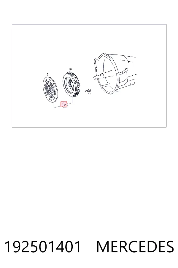 Зчеплення A0192501401 Mercedes