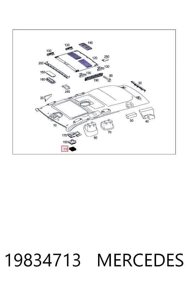 Купити A0019834713 Mercedes 