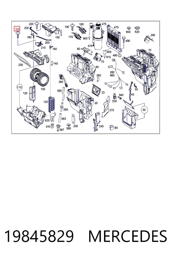 Купити A0019845829 Mercedes 