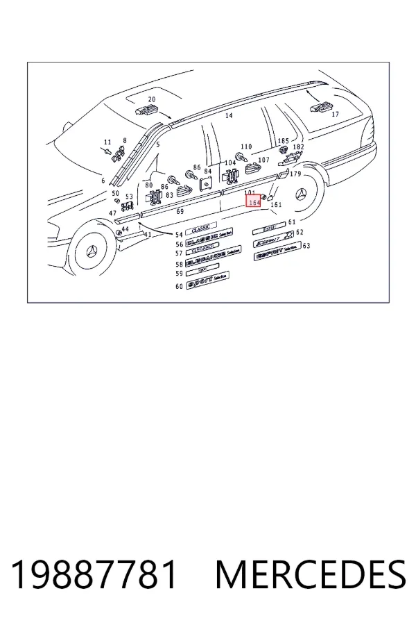  Mercedes A0019887781