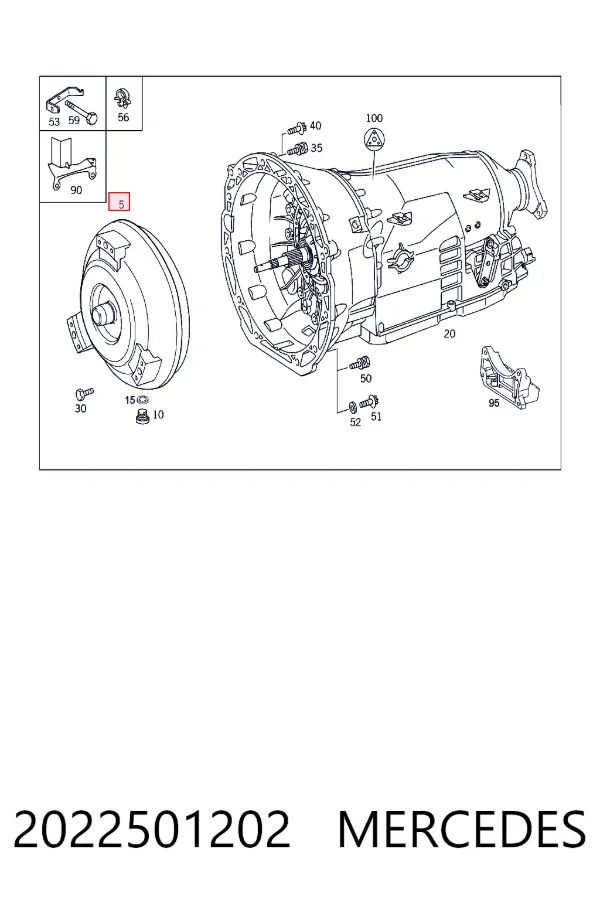A2022501202 Mercedes Передача гідромеханічна (ГМП)