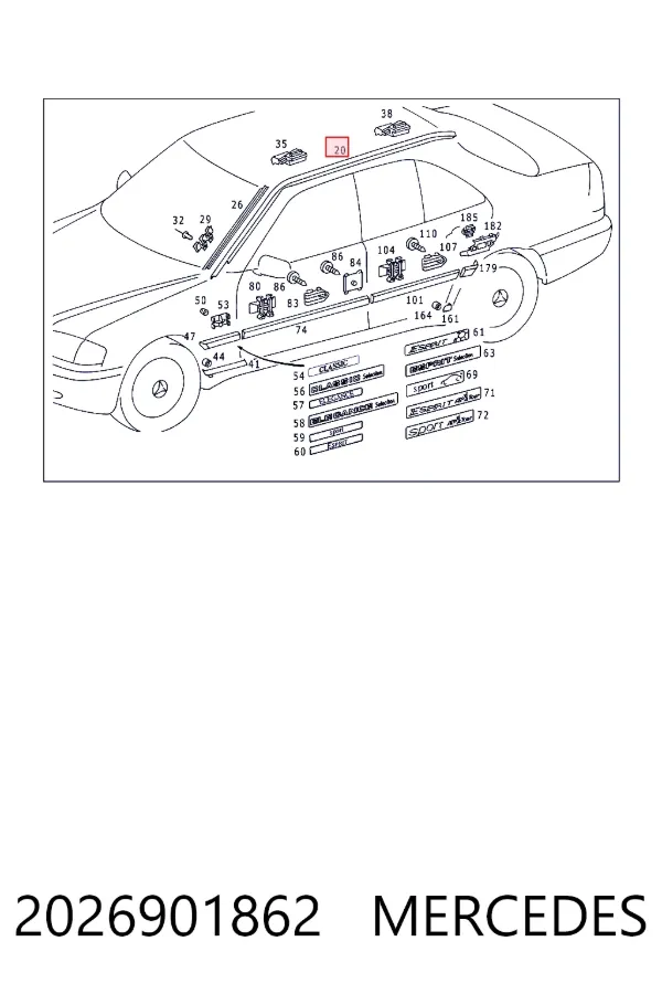 A2026901862 Mercedes 