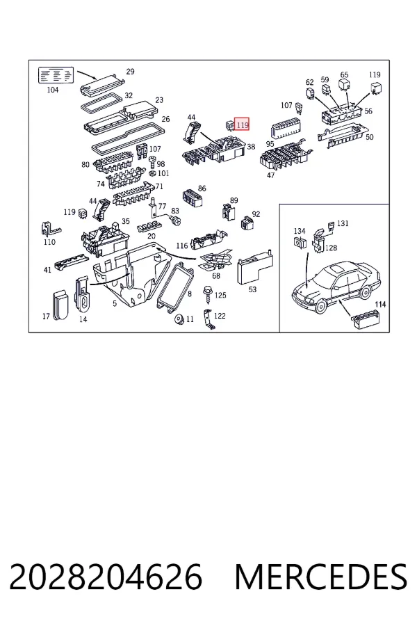 A2028204626 Mercedes 
