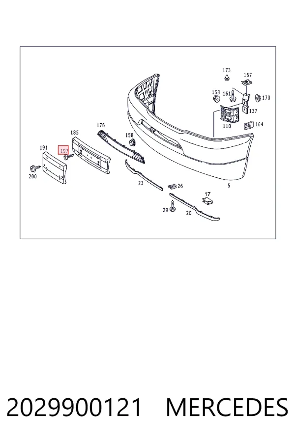 A2029900121 Mercedes 