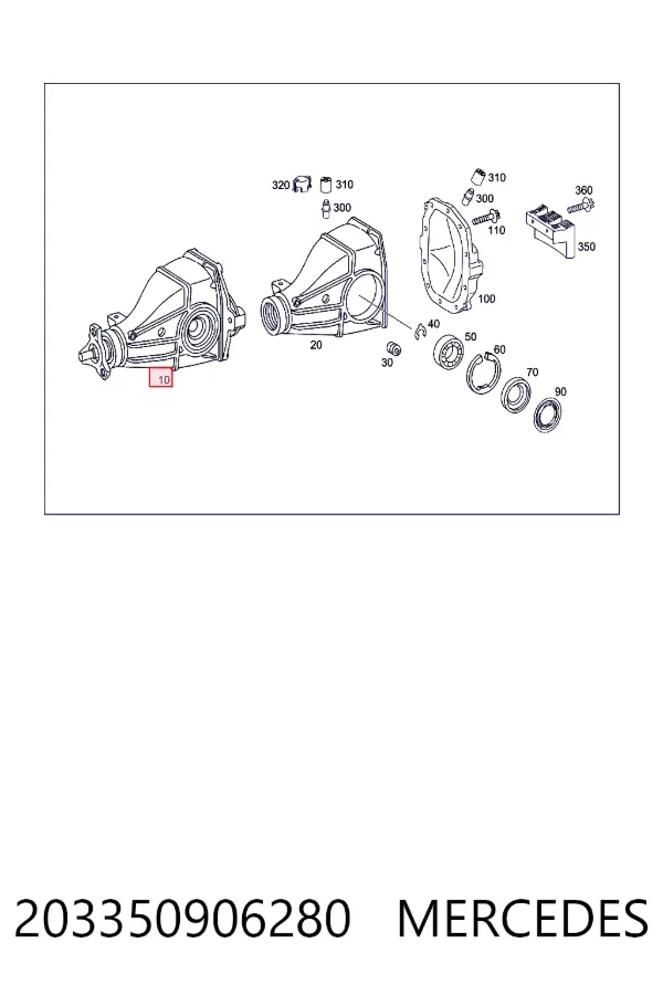  Mercedes A2033509062 ціна, від 228.67 USD