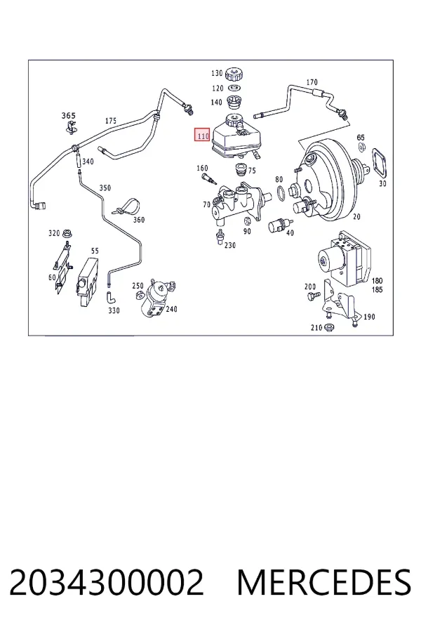 Бачок ГГЦ Mercedes A2034300002 ціна, від 11.72 USD