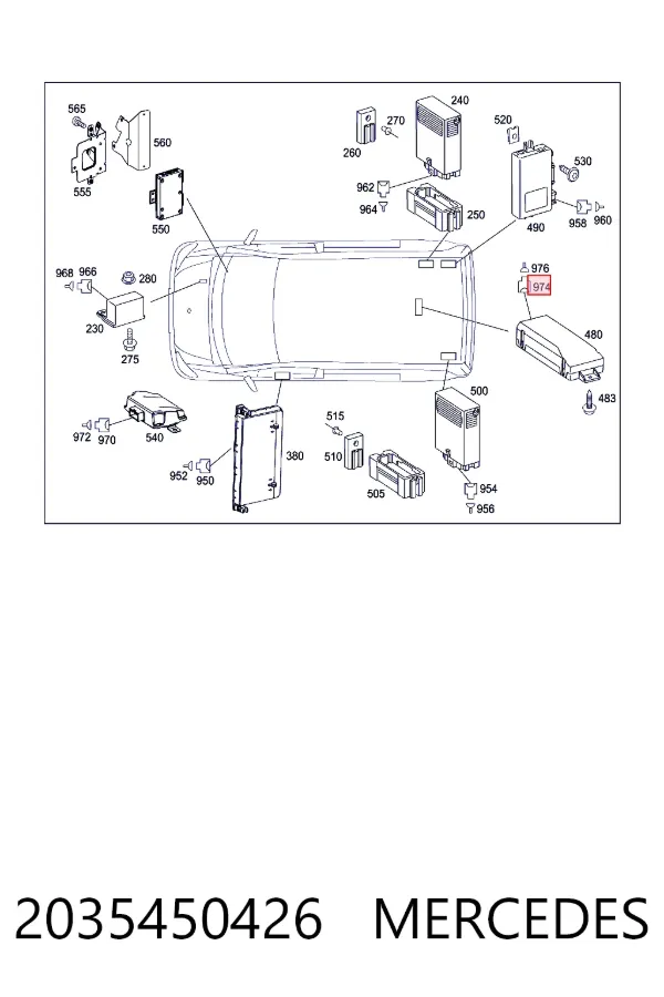 A2035450426 Mercedes 