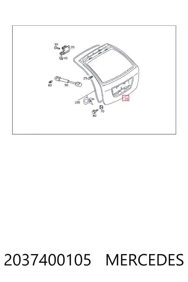 A2037400105 Mercedes Треті двері