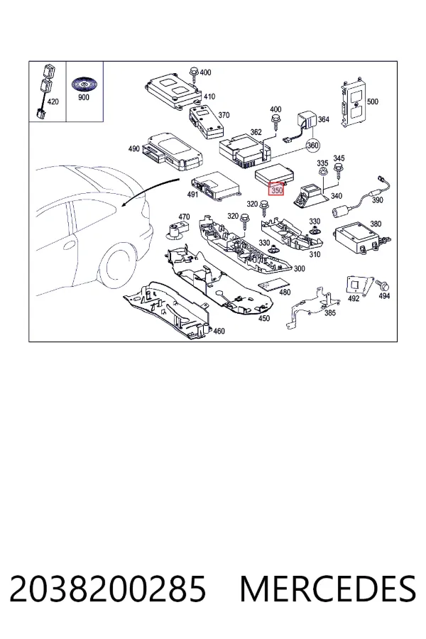  A2038200285 Mercedes