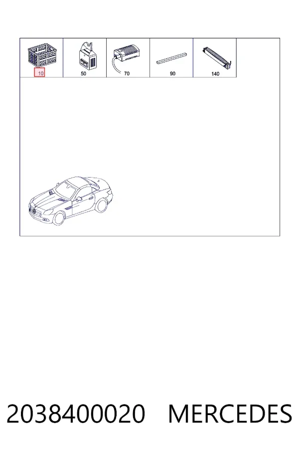  Mercedes A2038400020