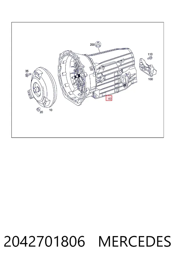 Коробка передач автомат Mercedes A2042701806 ціна, від 1660.37 USD