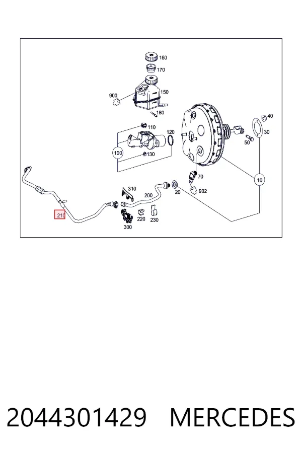  Mercedes A2044301429 ціна, від 19.00 USD