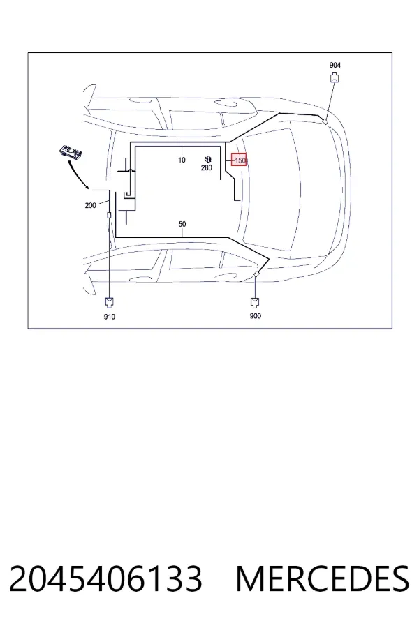A2045406133 Mercedes 