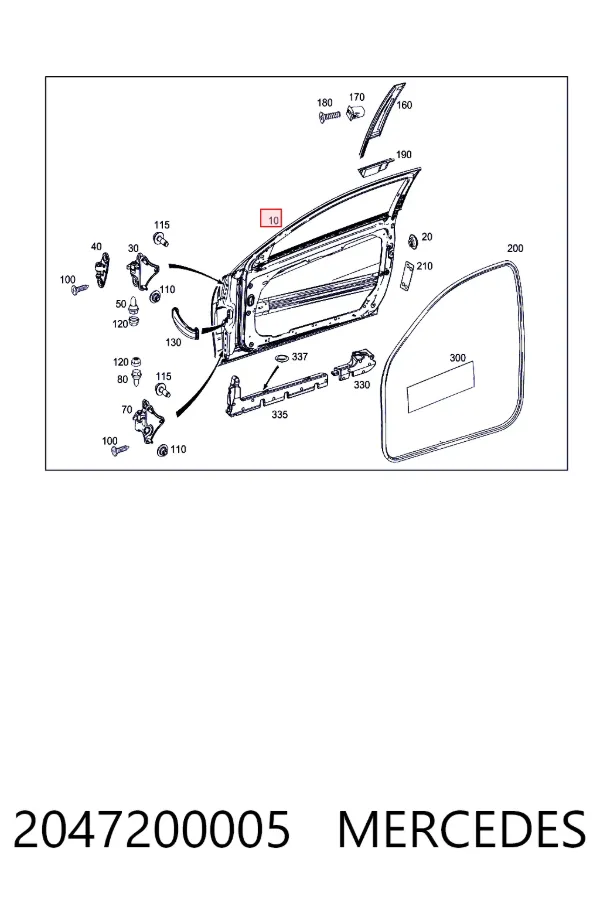  Mercedes A2047200005 ціна, від 63.34 USD