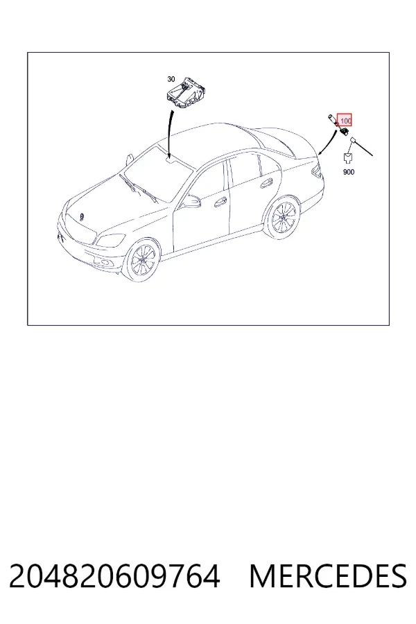 A2048206097 Mercedes Камера системи забезпечення видимості